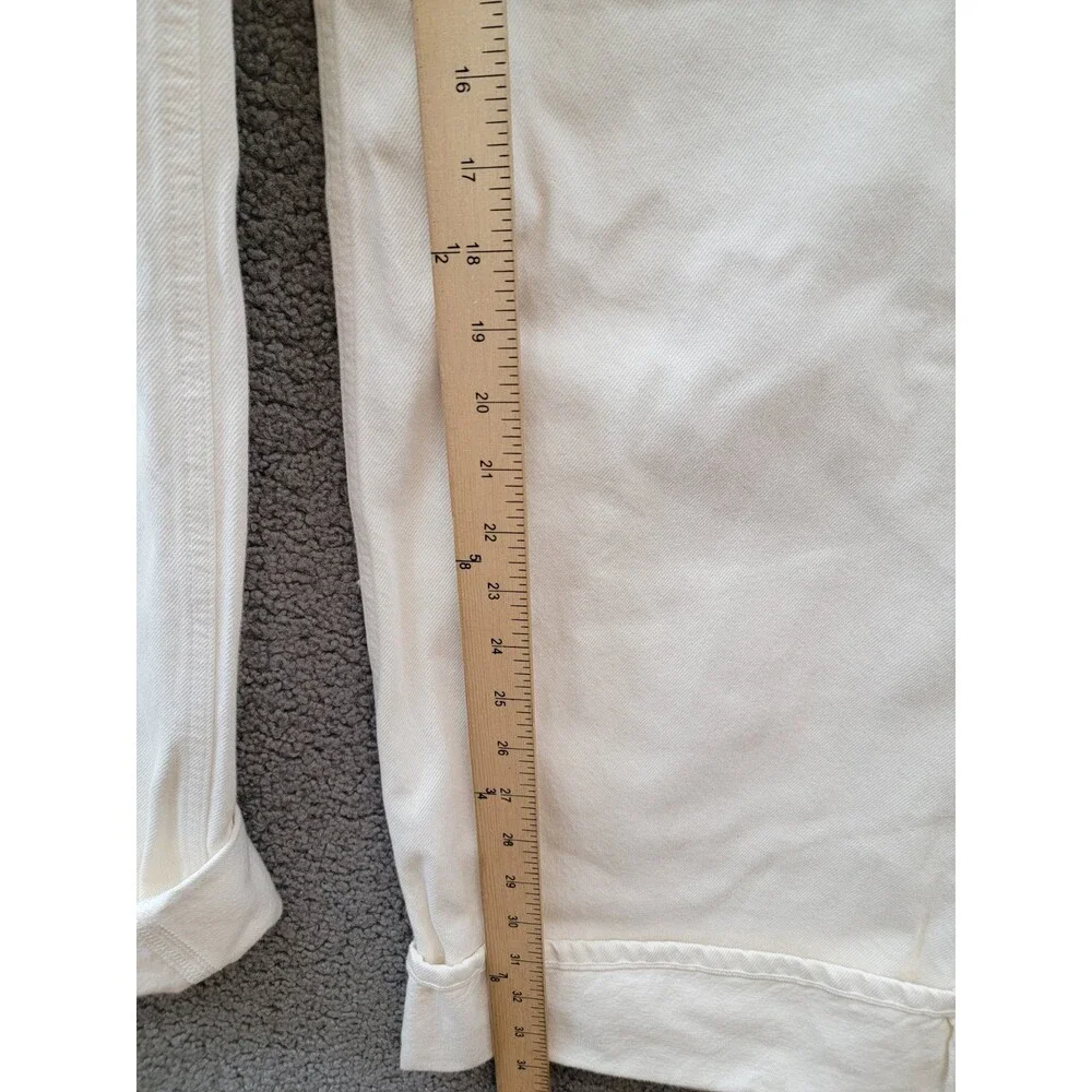 AGOLDE Dame High Rise Wide Leg Jeans Womens 27 Fortune Cookie Button Fly Closure - Picture 7 of 15